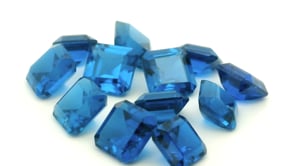 Synthetic Spinel 4.00mm Square Emerald Cut Bright Blue