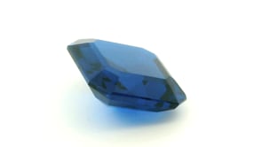 Synthetic Spinel 12mm Square Emerald Cut Bright Blue