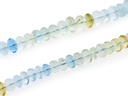 Beryl Multicolour 6-11mm Polished Rondelle Graduated