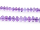 Amethyst 6.5-12.5mm Polished Rondelle Graduated