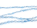 Aquamarine 5x3 - 6x5mm Flat Oval Polished Graduated