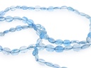 Aquamarine 5x3-6x5mm Flat Oval Polished Graduated