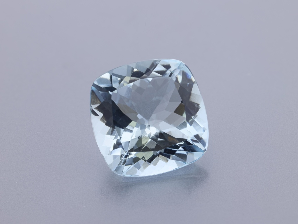 Aquamarine 10.2x10.1mm Square Cushion