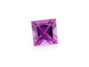 Pink Sapphire 3.75mm Princess Cut Dark