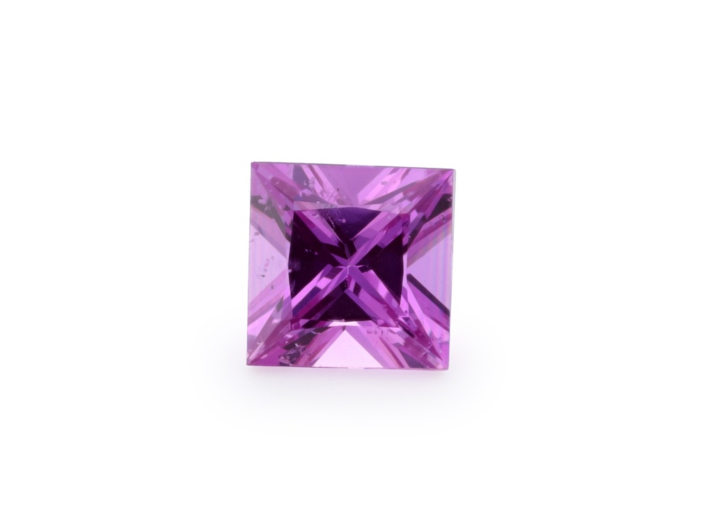 Pink Sapphire 3.50mm Princess Cut Dark
