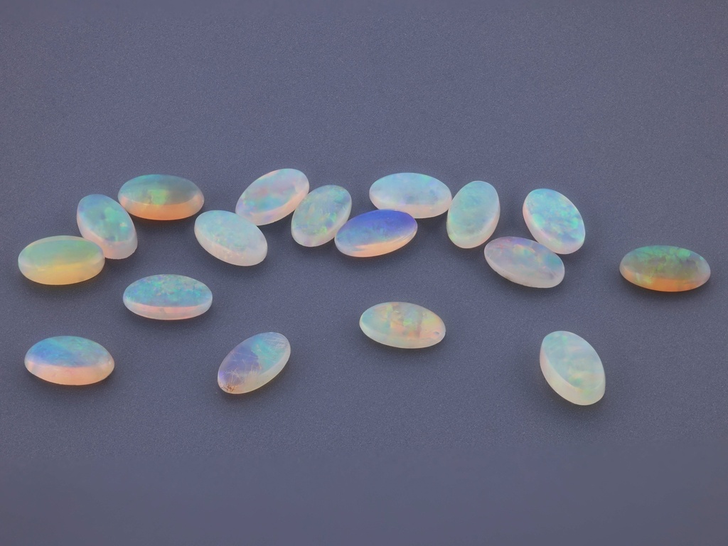 White Opal 5x3mm Oval Cabochon