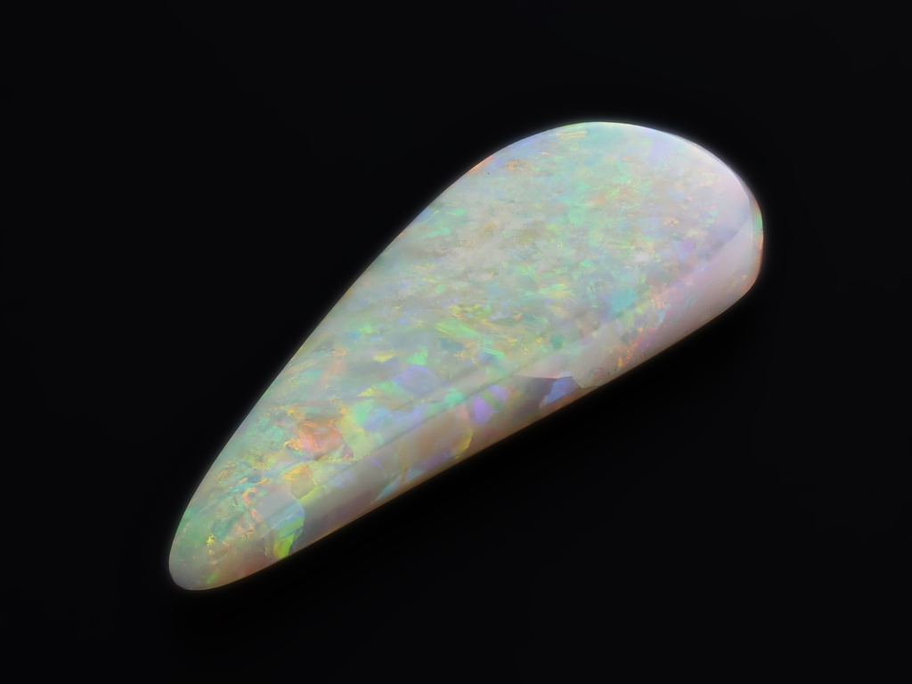 Solid White Opal 23.3x9.5mm Free Form
