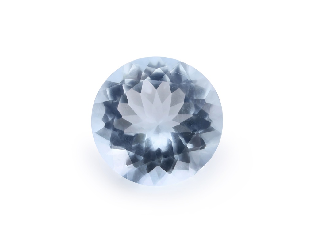Aquamarine 7.50mm Round Dark Blue