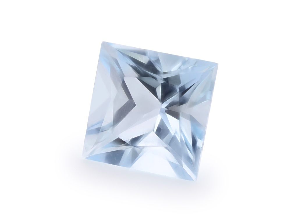 Aquamarine 8.15x8.10mm Princess Cut