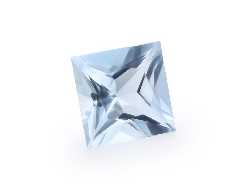 Aquamarine 8.12x8.05mm Princess Cut