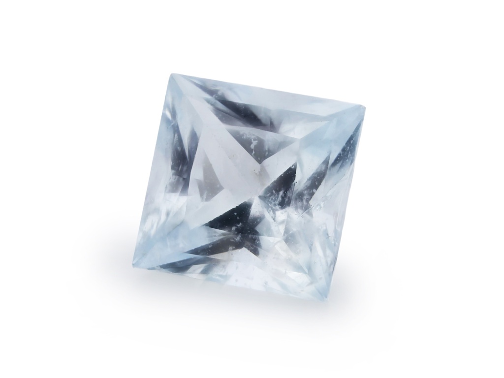 Aquamarine 6.00mm Princess Cut Light Blue