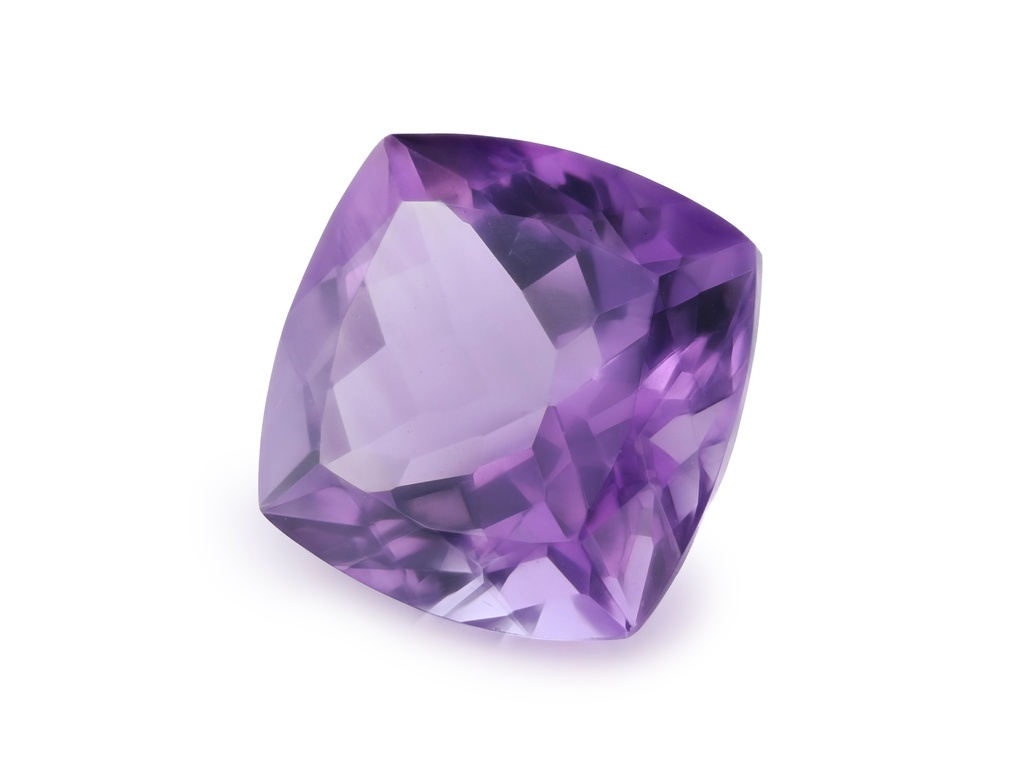 Amethyst 14mm Square Cushion Mid to Strong Colour