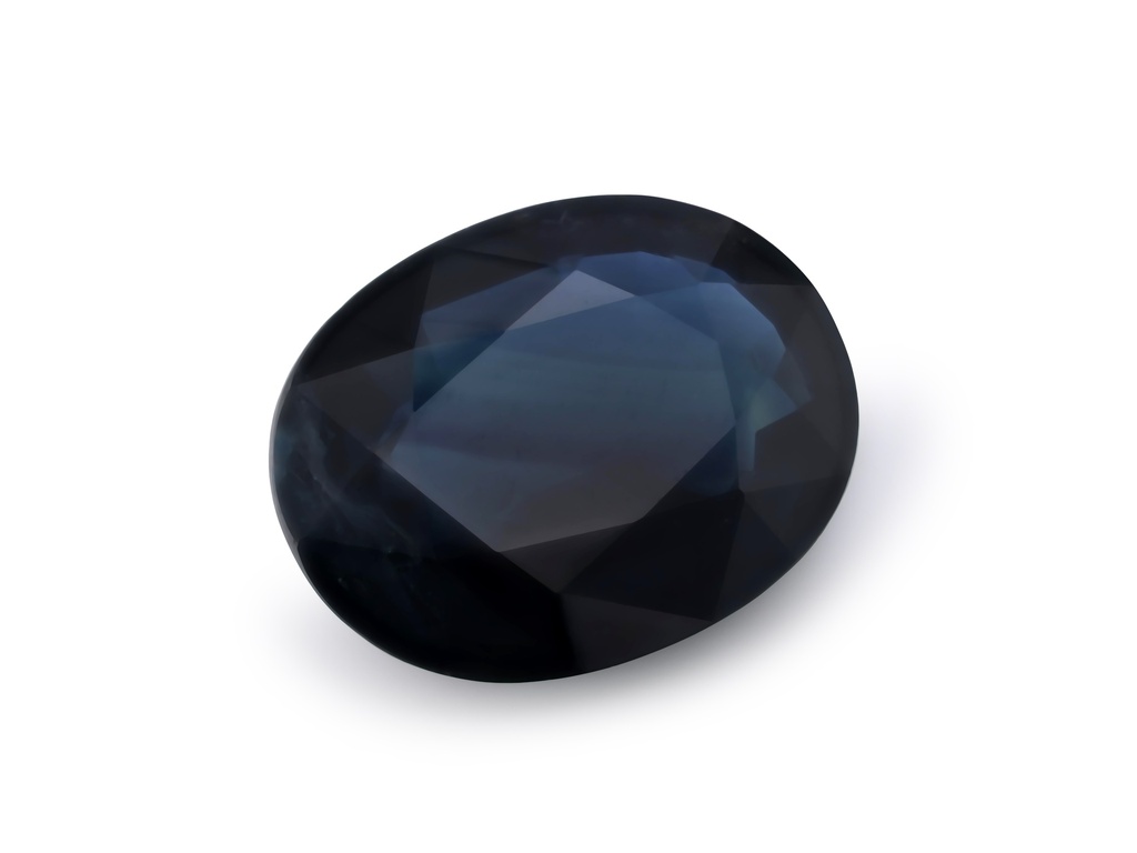 Australian Sapphire 9.1x7mm Oval Dark Blue