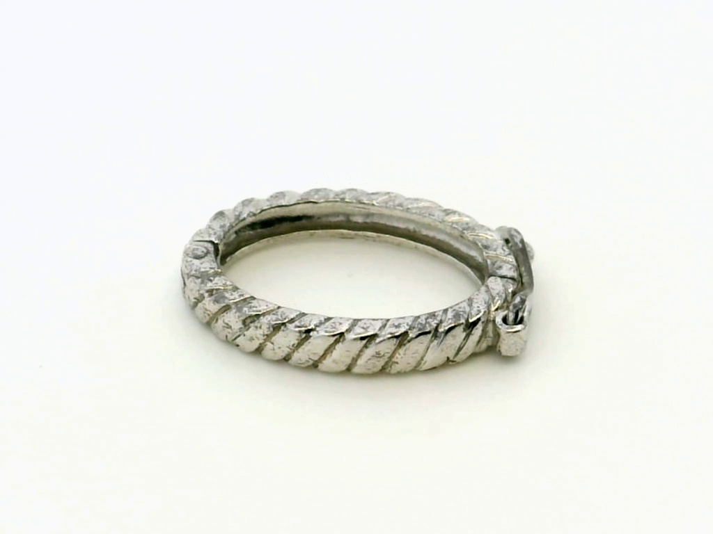Shortener Sterling Silver 17x13mm Oval Polished with Twist Pattern
