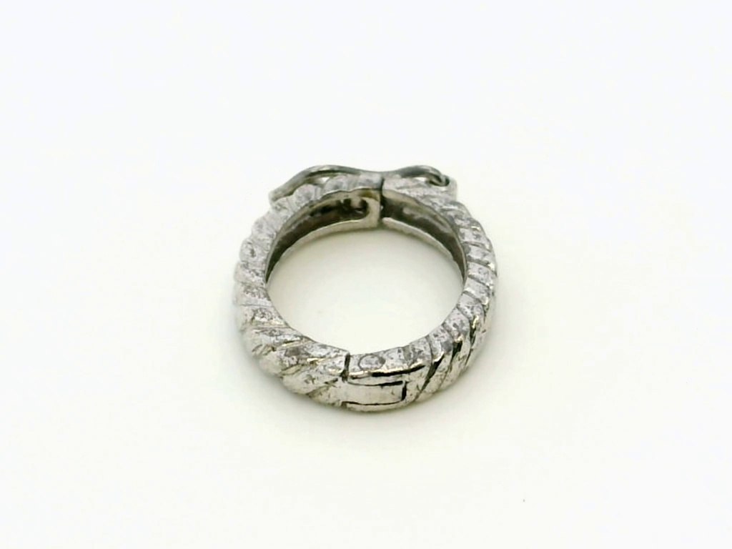 Shortener Sterling Silver 17x13mm Oval Polished with Twist Pattern