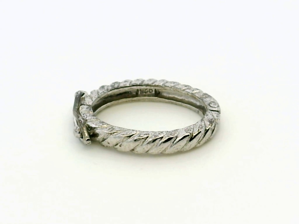 Shortener Sterling Silver 17x13mm Oval Polished with Twist Pattern
