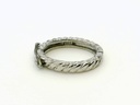 Shortener Sterling Silver 17x13mm Oval Polished with Twist Pattern
