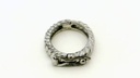 Shortener Sterling Silver 17x13mm Oval Polished with Twist Pattern
