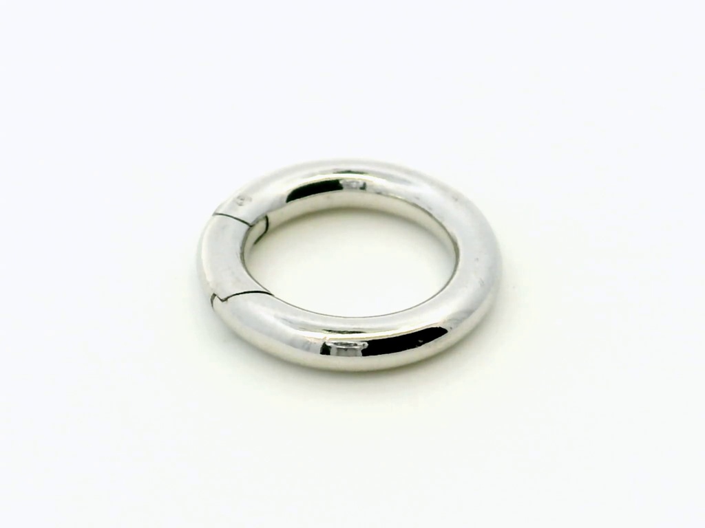 Shortener Sterling Silver 17mm Circle Polished with Trigger 