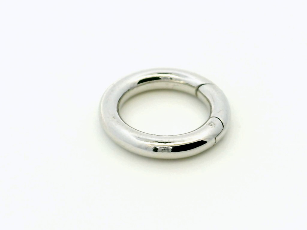 Shortener Sterling Silver 17mm Circle Polished with Trigger 
