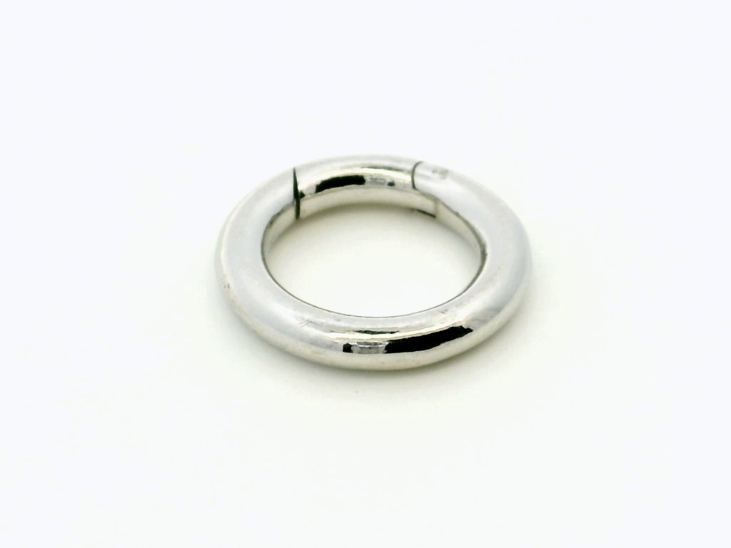 Shortener Sterling Silver 17mm Circle Polished with Trigger 