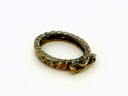 Shortener Sterling Silver Gold Plated 17x13mm Oval Polished with Twist Pattern