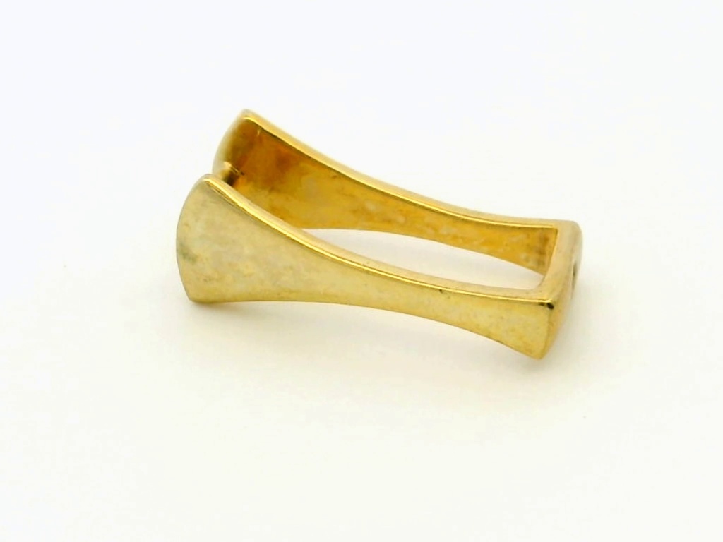 Bail Sterling Silver Gold Plated Fan Shape Stone Holder