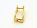 Bail Sterling Silver Gold Plated Fan Shape Stone Holder