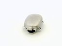 Clasp Sterling Silver 14x10mm 2 Row Cushion Matt Finished 