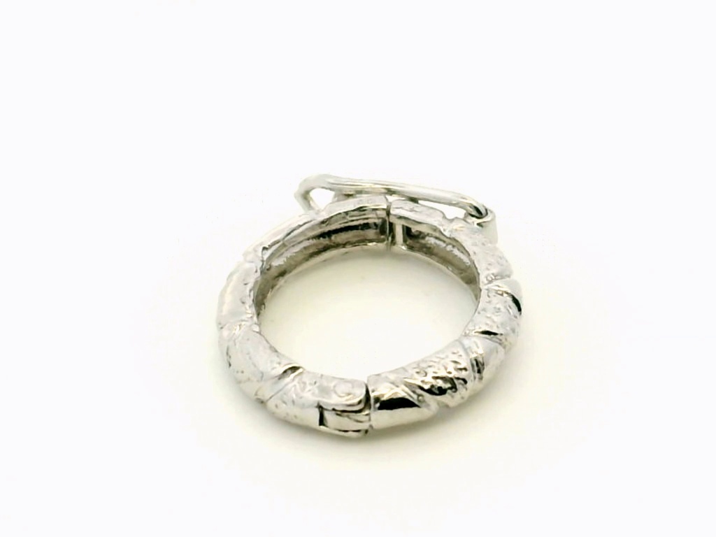 Shortener Sterling Silver 19x15mm Oval Polished with Texture