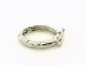 Shortener Sterling Silver 19x15mm Oval Polished with Texture