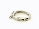 Shortener Sterling Silver 19x15mm Oval Polished with Texture