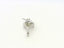 Sterling Silver Bail with Cubic Zirconia White