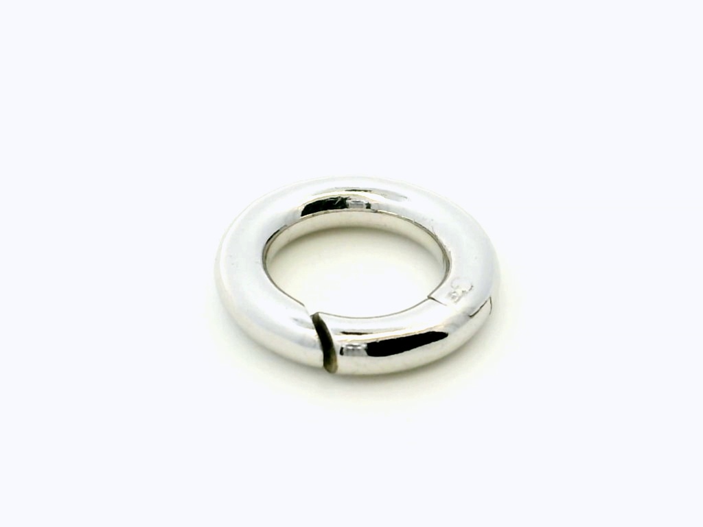 Shortener Sterling Silver 15mm Circle Polished with Trigger 