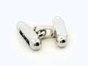 Clasp Sterling Silver 20x15mm 3 Row Rectangle with Ball End Polished