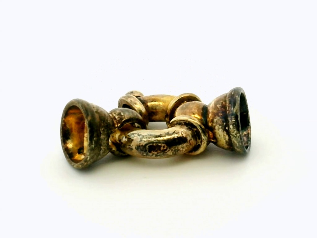 Bolt Ring Sterling Silver Gold Plated 11mm