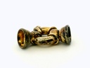 Bolt Ring Sterling Silver Gold Plated 11mm