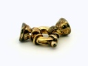 Bolt Ring Sterling Silver Gold Plated 11mm