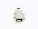 Clasp Sterling Silver 12x6mm 2 Row Rectangle with Pattern
