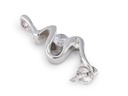 Sterling Silver Bail with Cubic Zirconia White