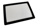 Gemstone Serving Tray with Six Inserts (2 of each Colour Black - Grey - White) 30x22cm