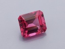 Spinel 6.6x5.75mm Emerald Cut Dark Pink
