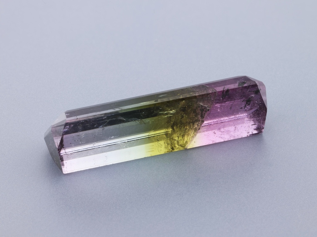Tri Colour Tourmaline 23x8.25mm Emerald Cut