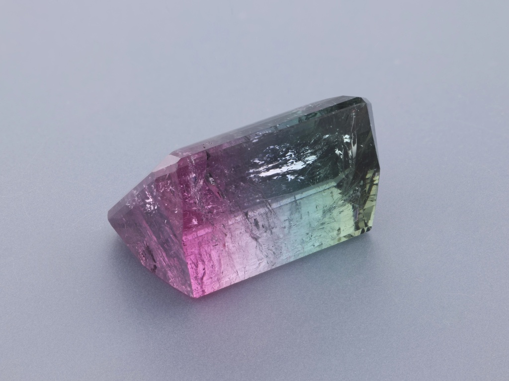 Watermelon Tourmaline 15.7x12mm Emerald Cut