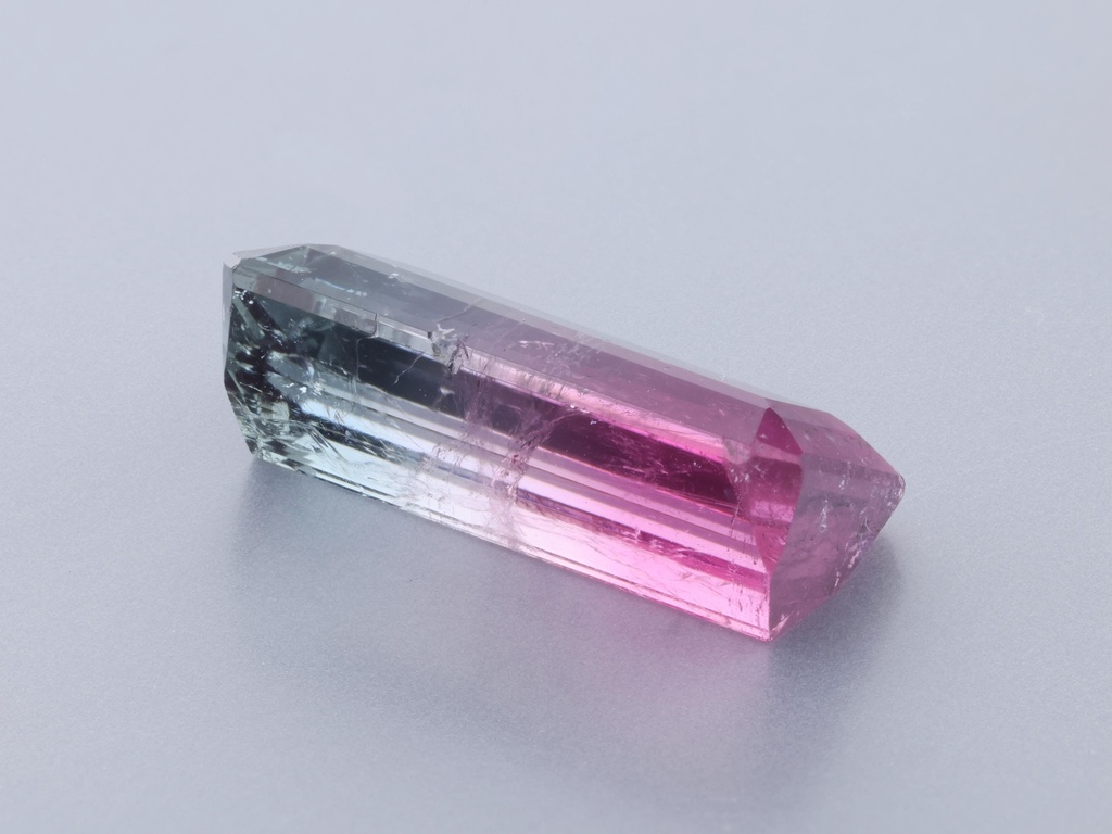 Watermelon Tourmaline 14.9x7.15mm Emerald Cut