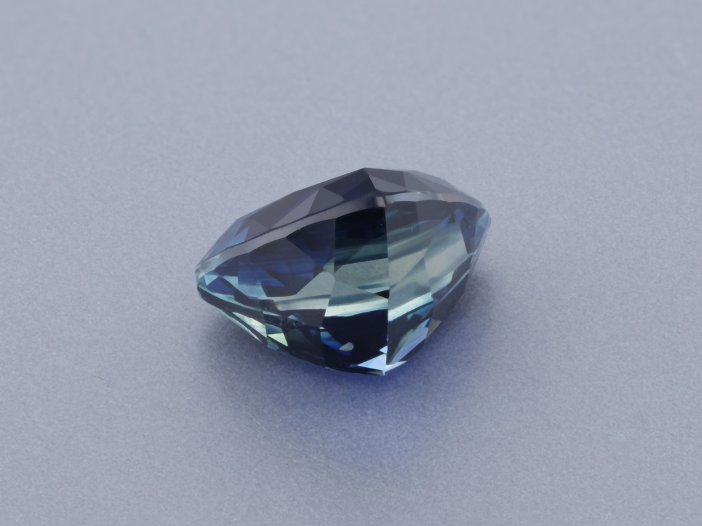 Australian Sapphire 7.1x5.7mm Trilliant Royal Blue