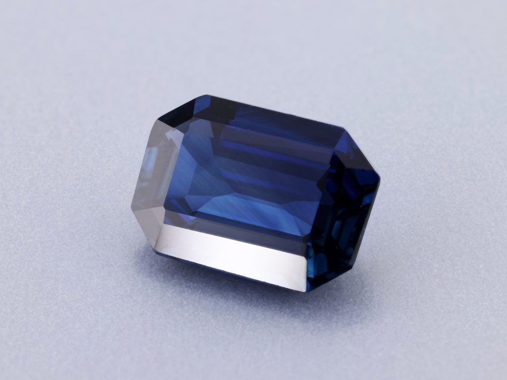 Sapphire 7.1x5mm Emerald Cut Royal Blue