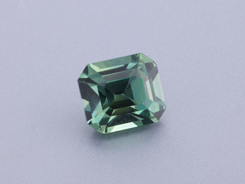 Sapphire 5.8x5mm Emerald Cut Teal