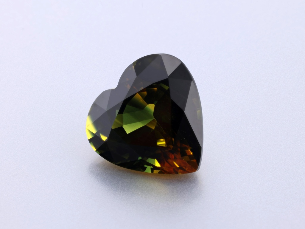 Parti Sapphire 8.71x8.52mm Heart Shape