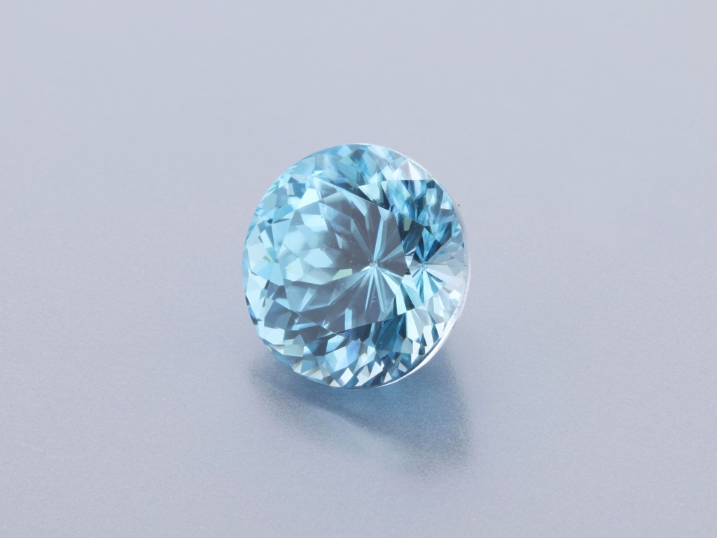 Zircon 6.70mm Round Dark Blue